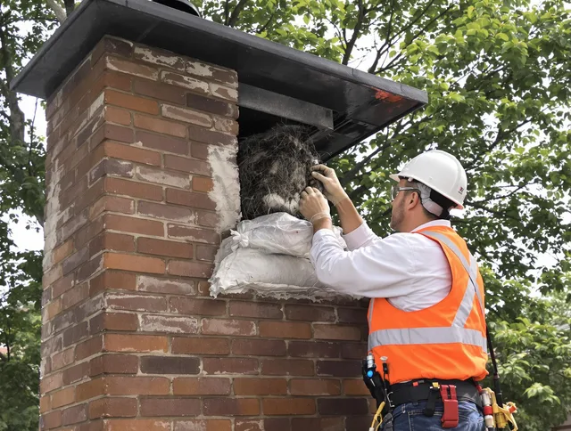 Humane removal of debris and animals by Stafford Chimney Sweep in Stafford, CT