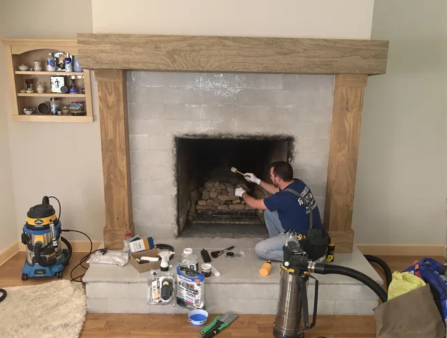 Detailed creosote removal process by Stafford Chimney Sweep in Stafford, CT
