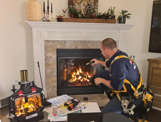 Safety-focused fireplace inspection by Stafford Chimney Sweep in Stafford, CT