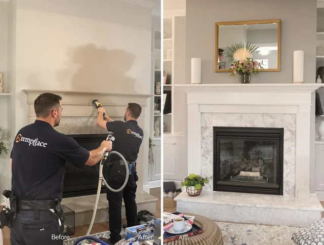 Professional soot removal by Stafford Chimney Sweep team in Stafford, CT